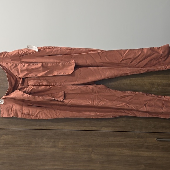 Anthropologie-Cartonniere NWT Belt Front Pants Rose 100% Lyocell-Size 14 - Picture 5 of 16